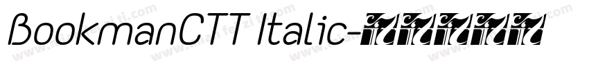 BookmanCTT Italic字体转换